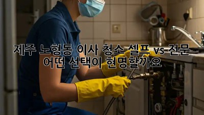 제주 노형동 이사 청소: 셀프 vs 전문, 어떤 선택이 현명할까요?